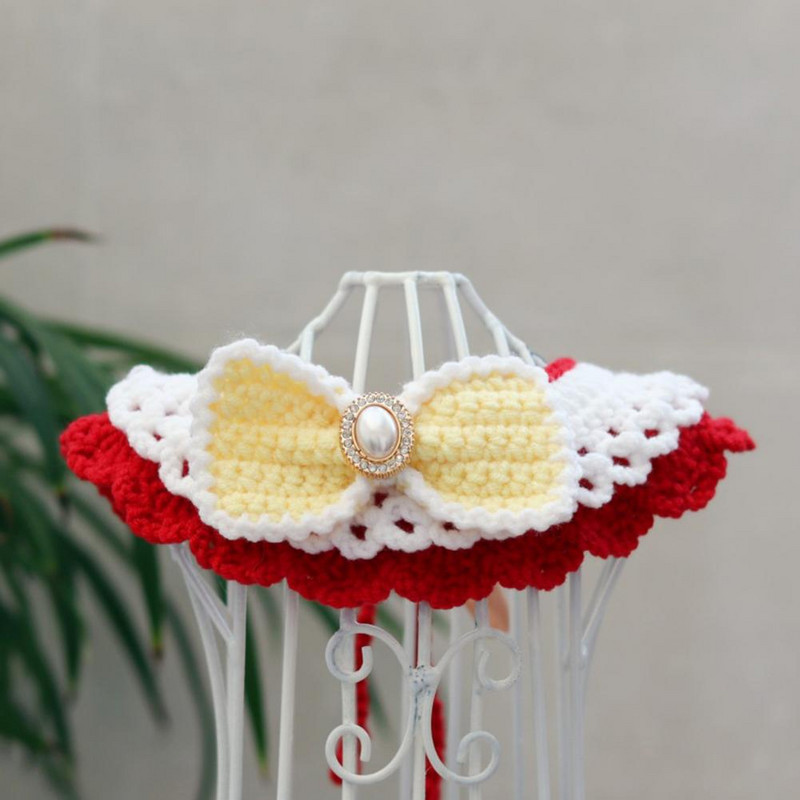 Oprsnik za kućne ljubimce Bowknot Ogrlica za kućne ljubimce Mali psi Ženski mačići Mačke Ogrlica za pse