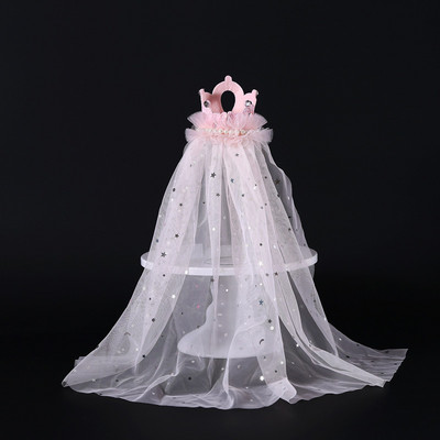 Lemmikloomad Pulmapeakatted Printsessi kroonkassi mütsid Armsad pärlpitsist koeramütsid sünnipäevapeoks Kutsika müts Kassipoja peakatte aksessuaarid