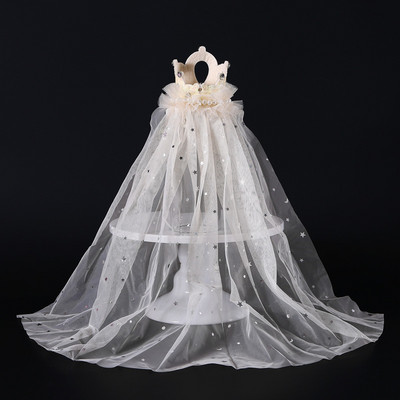 Lemmikloomad Pulmapeakatted Printsessi kroonkassi mütsid Armsad pärlpitsist koeramütsid sünnipäevapeoks Kutsika müts Kassipoja peakatte aksessuaarid