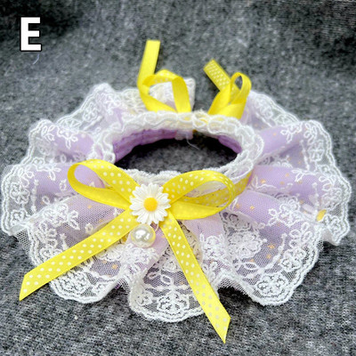 Lemmiklooma kikisõlme kaelarihm armas pitsvõrgust tikandid Lemmiklooma rinnatüki röhitsemisega riidest kaelaside Koera kassi kaelakee kaelarihm väikestele keskmistele koertele kassidele