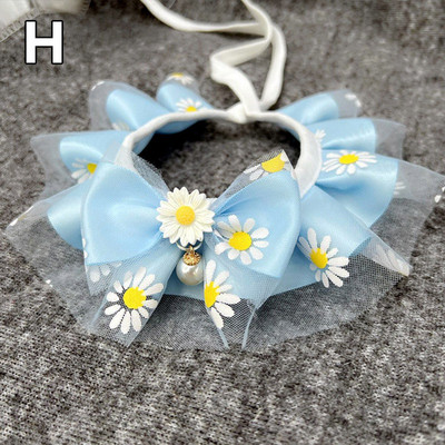 Lemmiklooma kikisõlme kaelarihm armas pitsvõrgust tikandid Lemmiklooma rinnatüki röhitsemisega riidest kaelaside Koera kassi kaelakee kaelarihm väikestele keskmistele koertele kassidele