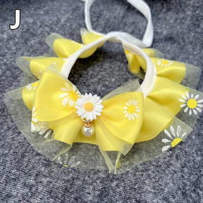 Lemmiklooma kikisõlme kaelarihm armas pitsvõrgust tikandid Lemmiklooma rinnatüki röhitsemisega riidest kaelaside Koera kassi kaelakee kaelarihm väikestele keskmistele koertele kassidele