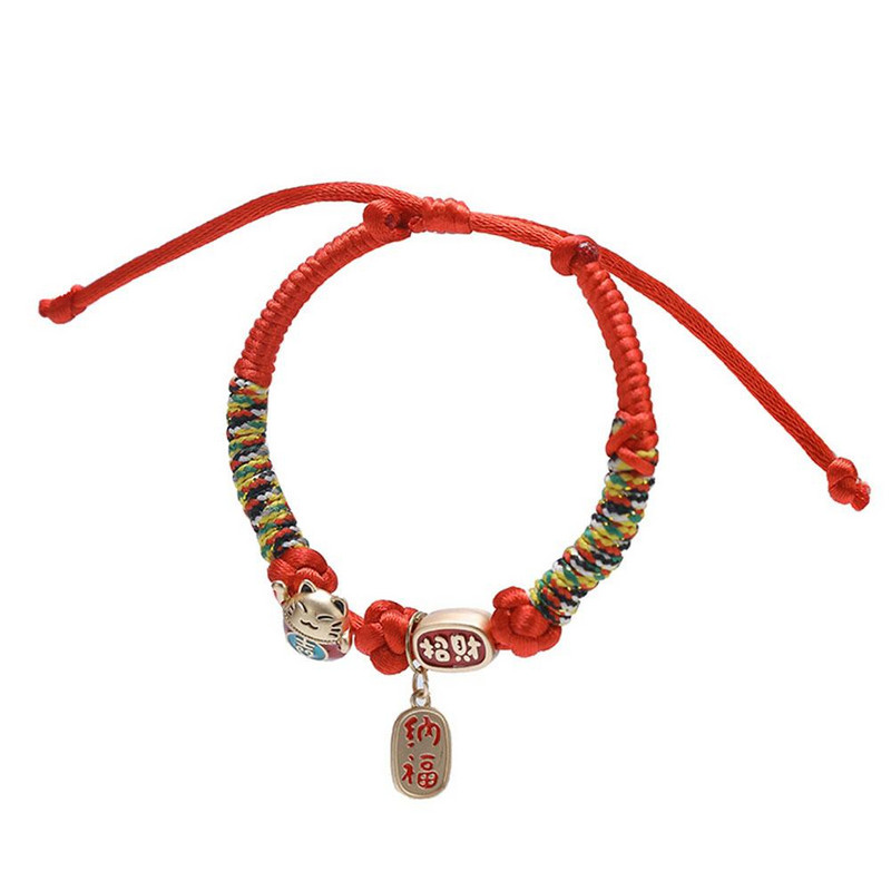 NOVA mačka za kućne ljubimce Ukrasna ogrlica u kineskom stilu Ručno tkana ogrlica Ornament Zabavni dodaci Potrepštine za mačiće