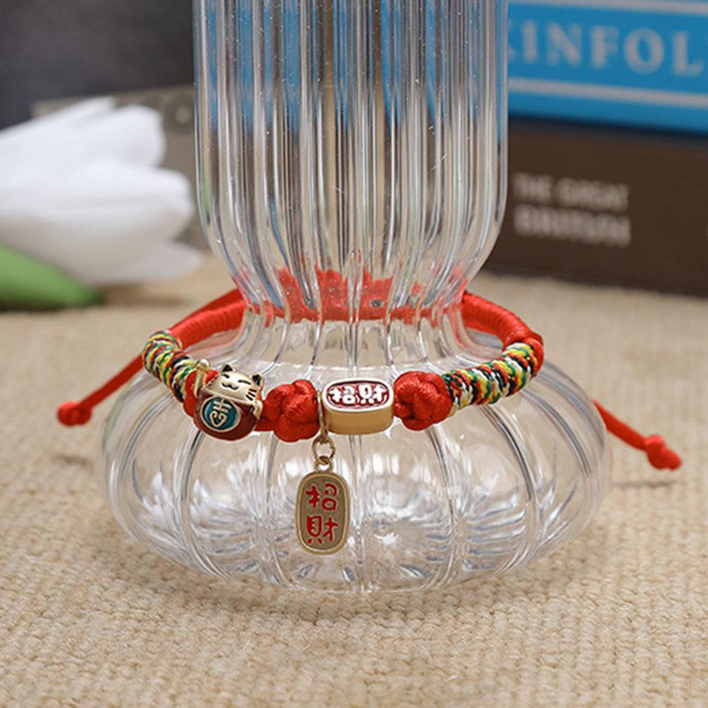 NOVA mačka za kućne ljubimce Ukrasna ogrlica u kineskom stilu Ručno tkana ogrlica Ornament Zabavni dodaci Potrepštine za mačiće