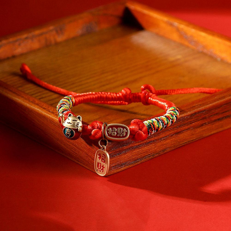 NOVA mačka za kućne ljubimce Ukrasna ogrlica u kineskom stilu Ručno tkana ogrlica Ornament Zabavni dodaci Potrepštine za mačiće