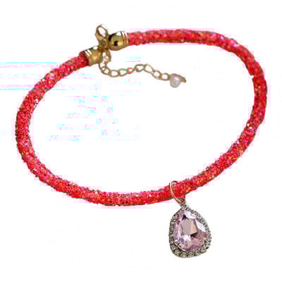 Curea pentru gât pentru animale de companie Colier reglabil pentru animale de companie Bijuterii pentru animale de companie Colier cu strasuri pentru pisici