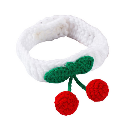 Χαριτωμένο πλεκτό κολάρο γάτας Καρτούν Φουλάρι γάτα Παπιγιόν Αξεσουάρ ομορφιάς για γάτα με κολιέ κουδούνι γατάκι Χειροποίητο γιακά σκύλου για γάτα