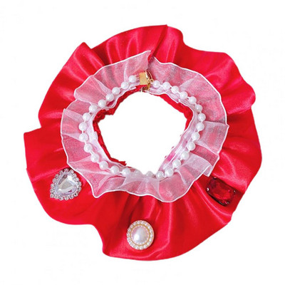 Mugav hubane kassi koera pits rinnatükk, dekoratiivne kaelarihm pehme puutega lemmiklooma kaelarät kivist võlusid kassitarvikud