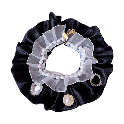 Mugav hubane kassi koera pits rinnatükk, dekoratiivne kaelarihm pehme puutega lemmiklooma kaelarät kivist võlusid kassitarvikud