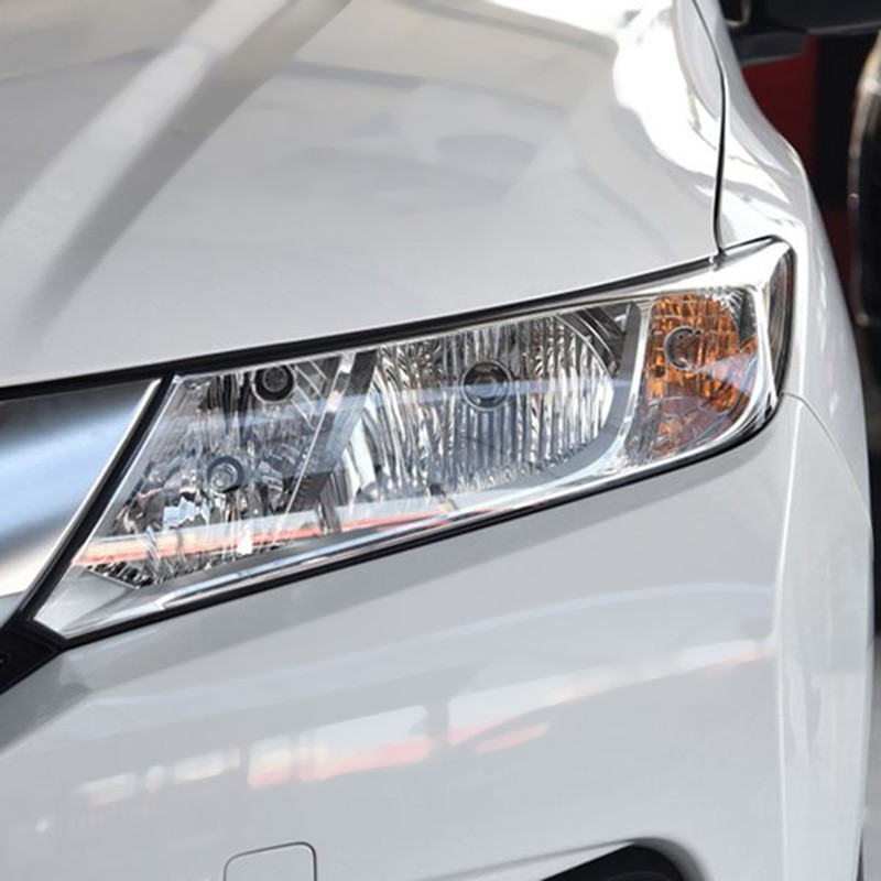 Pre Honda City 2015-2018, kryt ľavého svetlometu, priehľadný tienidlo, náhradné diely pre svetlomety.