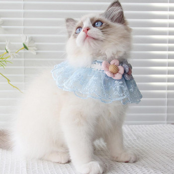 1 τεμ. Pet Cat Princess Style Lace γιαλας Διακόσμηση με λουλούδια με λουράκι λαιμού κουταβιού Προμήθειες για κατοικίδια για κουτάβια αξεσουάρ για γατάκια