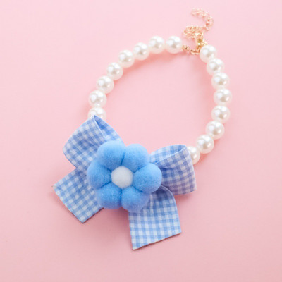 Κολιέ για κατοικίδια Γλυκό κολιέ για κατοικίδια Κολιέ γάτας Κολιέ με καμπάνα σκύλου λουλούδι παπιγιόν μαργαριτάρι Χαριτωμένο διαμάντι προμήθειες για κατοικίδια Αξεσουάρ για κατοικίδια