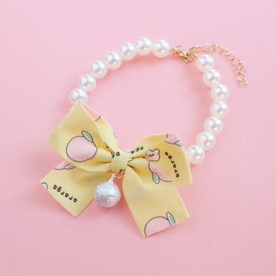 Κολιέ για κατοικίδια Γλυκό κολιέ για κατοικίδια Κολιέ γάτας Κολιέ με καμπάνα σκύλου λουλούδι παπιγιόν μαργαριτάρι Χαριτωμένο διαμάντι προμήθειες για κατοικίδια Αξεσουάρ για κατοικίδια