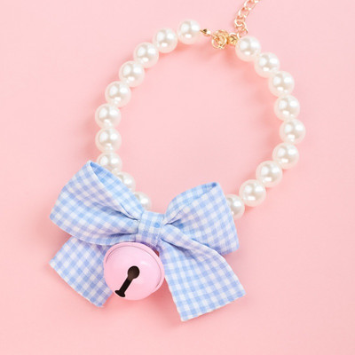 Κολιέ για κατοικίδια Γλυκό κολιέ για κατοικίδια Κολιέ γάτας Κολιέ με καμπάνα σκύλου λουλούδι παπιγιόν μαργαριτάρι Χαριτωμένο διαμάντι προμήθειες για κατοικίδια Αξεσουάρ για κατοικίδια