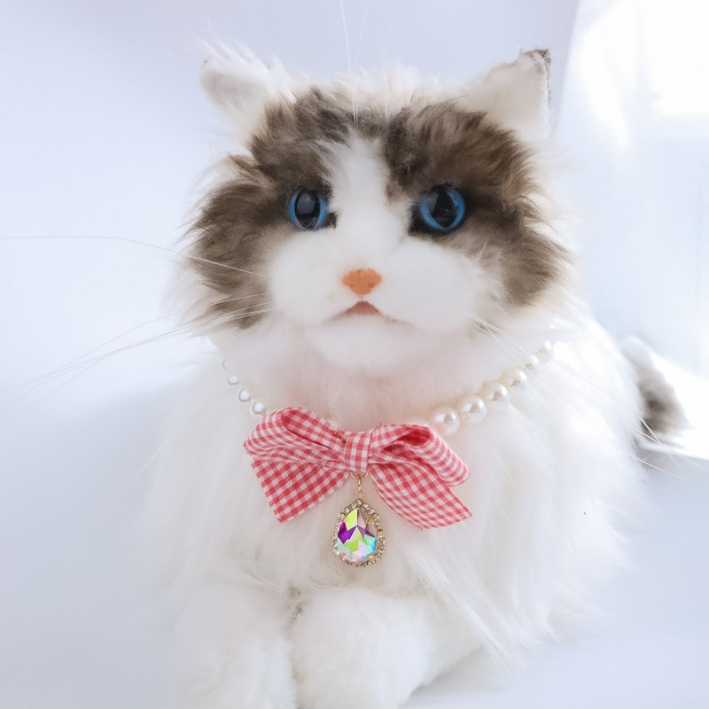 Κολιέ για κατοικίδια Γλυκό κολιέ για κατοικίδια Κολιέ γάτας Κολιέ με καμπάνα σκύλου λουλούδι παπιγιόν μαργαριτάρι Χαριτωμένο διαμάντι προμήθειες για κατοικίδια Αξεσουάρ για κατοικίδια