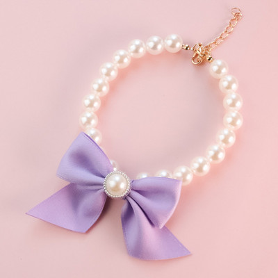 Lemmiklooma kaelarihmad Printsessi vibu kaelakee kutsikale kassile Reguleeritav armas pitspärliga kikipuu kassipoega koera kaelarihm lemmiklooma pulmapeo kingitus