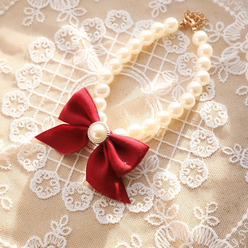 Lemmiklooma kaelarihmad Printsessi vibu kaelakee kutsikale kassile Reguleeritav armas pitspärliga kikipuu kassipoega koera kaelarihm lemmiklooma pulmapeo kingitus