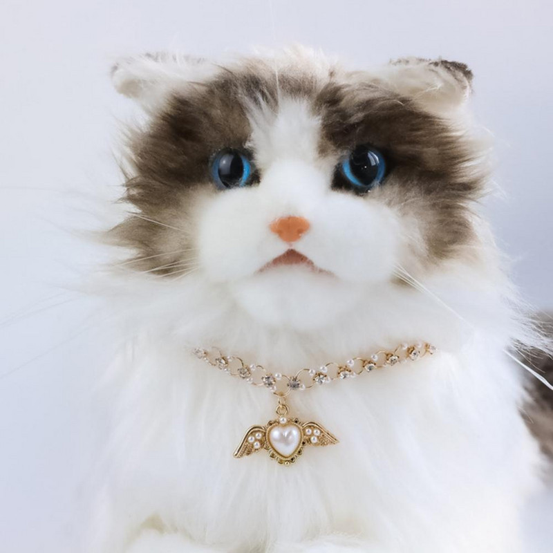 Papuošalų karoliai Žavingi dekoratyviniai reguliuojami perlų sparnų karoliai naminiams gyvūnėliams lauke