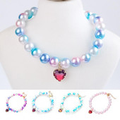 Lemmiklooma kaelakee imetlusväärne dekoratiivne reguleeritava suurusega pärlmutrist mitmevärviline armastuskassi kaelakee õues kasutamiseks