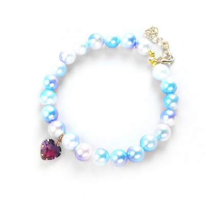 Lemmiklooma kaelakee imetlusväärne dekoratiivne reguleeritava suurusega pärlmutrist mitmevärviline armastuskassi kaelakee õues kasutamiseks