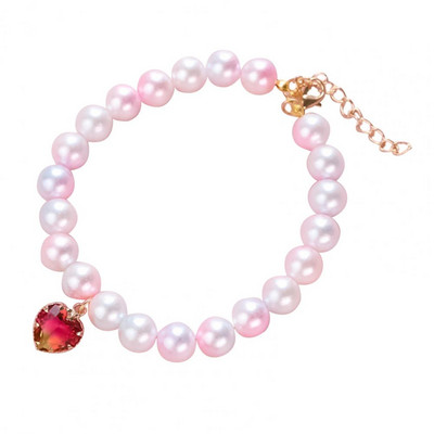 Lemmiklooma kaelakee imetlusväärne dekoratiivne reguleeritava suurusega pärlmutrist mitmevärviline armastuskassi kaelakee õues kasutamiseks