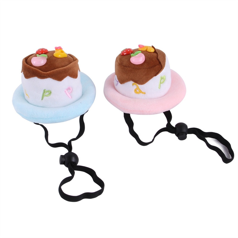 Pet Happy Birthday Kapa za mačke i male do velike pse Dizajn rođendanske torte Podesivi kostim za tematsku zabavu