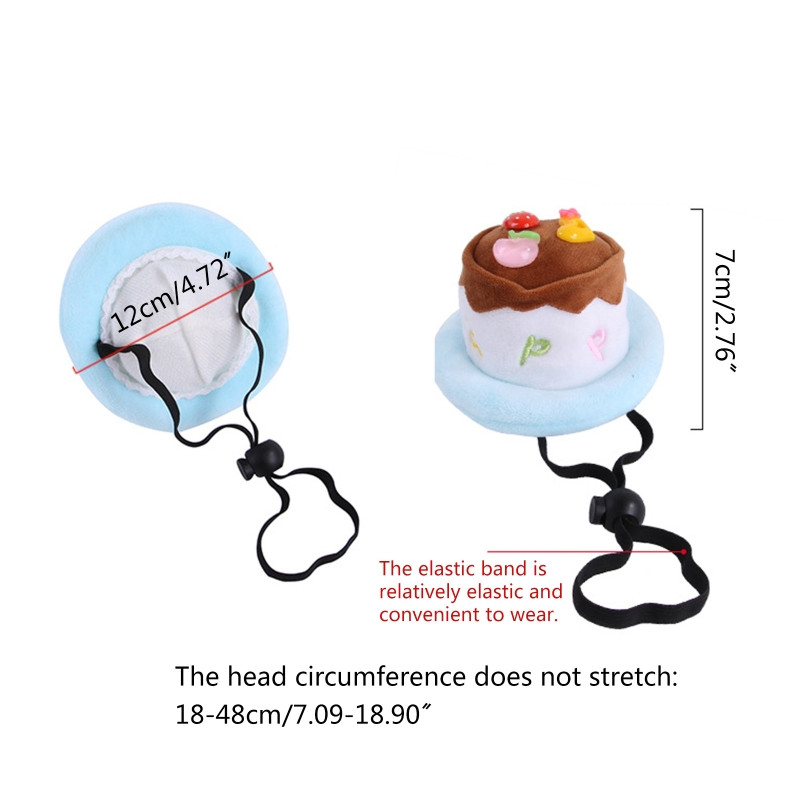 Pet Happy Birthday Kapa za mačke i male do velike pse Dizajn rođendanske torte Podesivi kostim za tematsku zabavu