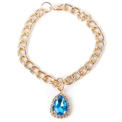 Madingi krištoliniai pakabukai naminiams gyvūnėliams antkakliai Madingi šventiniai antkakliai naminiams gyvūnėliams Aukso spalvos grandinėlė Katės šuniukai šunys reikmenys Priedai