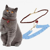 Naminių gyvūnėlių karoliai Puikus Kitty Puppy Print Kaklo dirželis Naminių gyvūnėlių fotografijos atrama Akį traukiantis augintinio kaklo dirželis