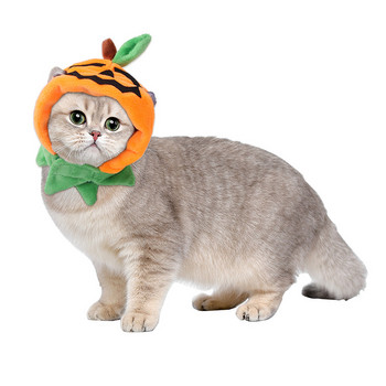 Αστεία Halloween Pet Dog Καπέλο γάτα Καπέλο βελούδινο κολοκύθα πάρτι Cosplay γάτα αξεσουάρ γατάκι Φωτογραφία στηρίγματα Ρούχα για κουτάβι Dropshipping