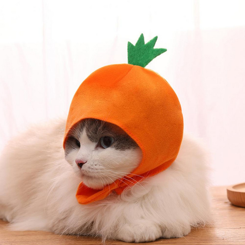 Kisállat kalap lélegző kreatív forma Szuper aranyos allergiamentes Könnyen viselhető dekoratív, nem szőtt szövet, gyümölcs témájú kisállat sapka Sun Prot