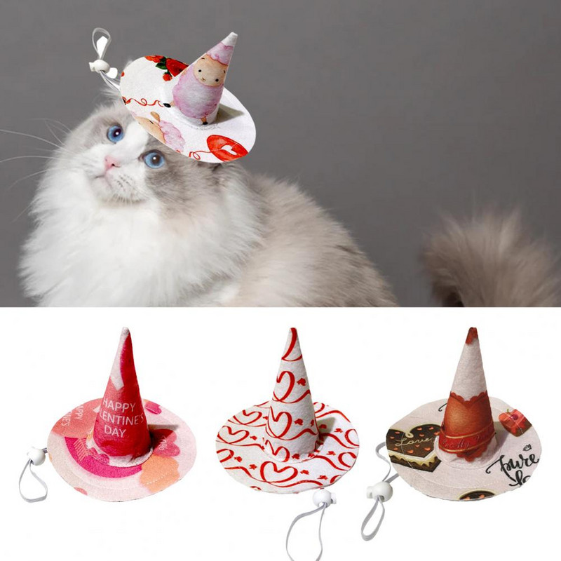 Šešir za kućne ljubimce Višenamjenske kape za štene Kreativni šešir za štene Dekorativni šešir Odjeća za zabave za kućne ljubimce