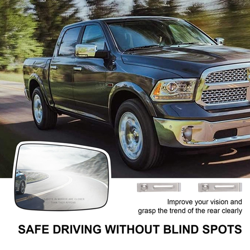 Отопляемо стъкло на огледалото за обратно виждане за автомобил, подходящо за Dodge Ram 1500 2500 2009-2018