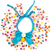 Värviline lemmikloomakoera kassi rätik hästi kujundav elegantne võrklõng, värvi täppidega rinnatükk fotosessiooniks Rekvisiidid Kassid Peoriided Aksessuaarid