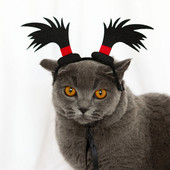 Kisállat Halloween fejfedő macskakutya állítható pánttal Kreatív Vicces Felkiáltójel Kisállatjelmezek Kiegészítők Tartós Újdonság