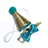 Kassi koera kiki sünnipäevamütsi komplekt Lemmikloomakaunistustarvikud Väikeste lemmikloomade tarvikud Sünnipäevakübara Sünnipäeva kikilipsu kaunistuste komplekt