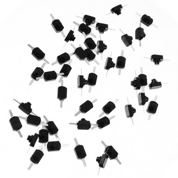 50 τεμ. μικροδιακόπτης φακός μανδάλωσης κουμπιού αυτοκλειδώματος ηλεκτρικοί διακόπτες λευκά κουμπιά Μίνι