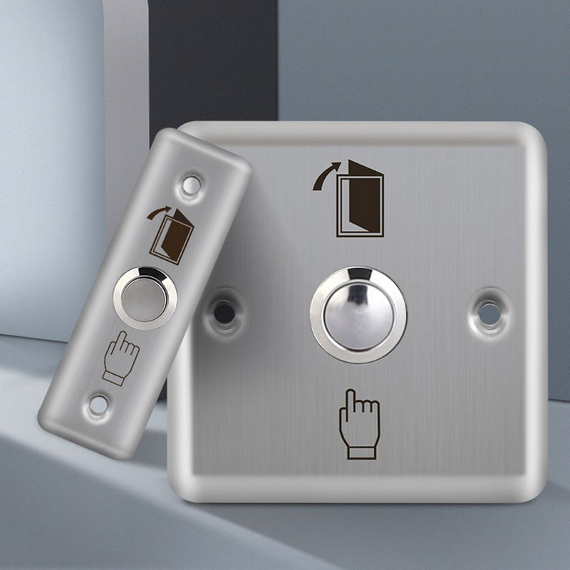 Comutator de ieșire a ușii din oțel inoxidabil Buton de apăsare Comutator de eliberare Dispozitiv de deschidere a ușii Comutator de control acces Încuietoare electronică a ușii