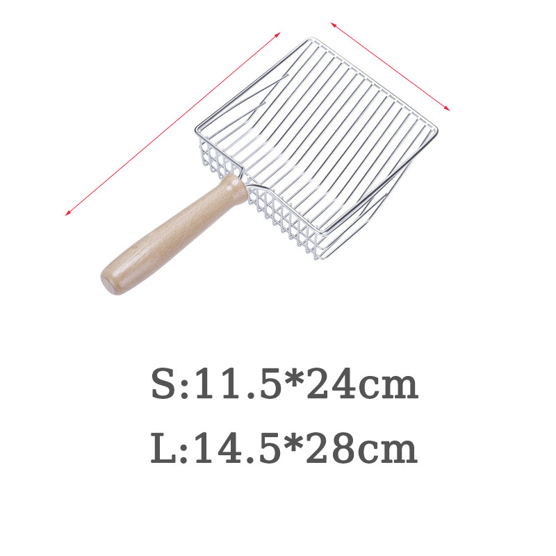 Απορρίμματα γάτας Φτυάρι ξύλινη λαβή απορριμμάτων γάτας φτυάρι καθαρισμού τουαλέτας εργαλεία φτυάρι καθαρισμού κατοικίδιων προμήθειες Προϊόντα για κατοικίδια γάτες