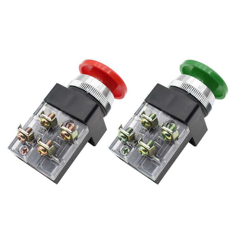 250V 6A Κουμπί διακόπτη κοπής μπολ 30mm 25mm διακόπτης κουμπιού επιλογής 2 θέσεων/3 θέσεων 1NO TBM-25 TBM-30