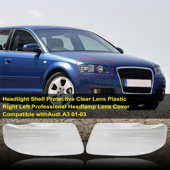 Υψηλής ποιότητας Headlight Lens Shell Waterproof Clear Lens Compact για Audi A3 01-03