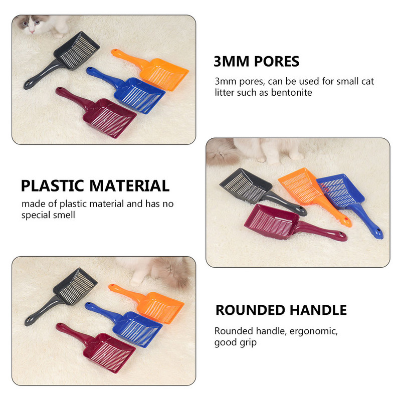 Kassiliivakühvel 4 tk hamstri liivakastide puhastusvahend kassipoegade liivapuuri jaoks, 26 5x10 cm