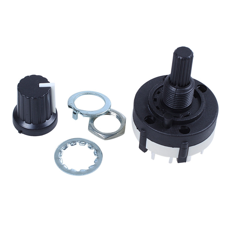 HOT-3X 3P4T 3 Pole 4 Position Single Wafer Selector Rotary Switch W