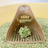 Kačių kraiko kaušelis Ergonomiškas šunų triušių kačių kaukėlis, kastuvas, filtro valymo įrankis triušių šuniui, kačių reikmenų priedas