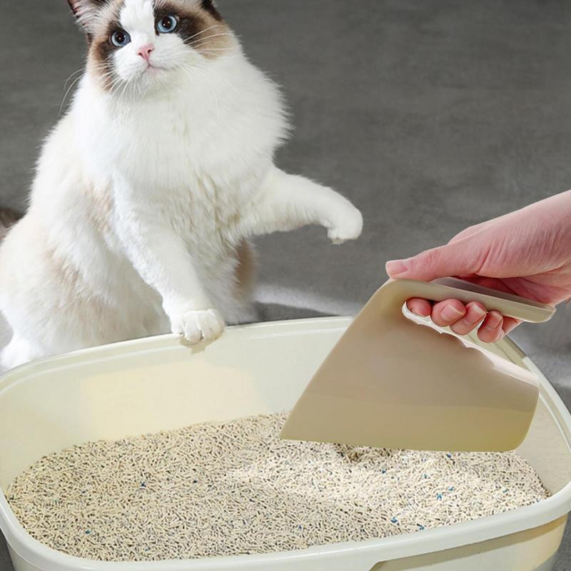 Kačių kraiko kaušelis Ergonomiškas šunų triušių kačių kaukėlis, kastuvas, filtro valymo įrankis triušių šuniui, kačių reikmenų priedas