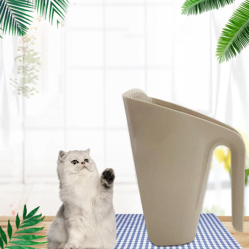 Kačių kraiko kaušelis Ergonomiškas šunų triušių kačių kaukėlis, kastuvas, filtro valymo įrankis triušių šuniui, kačių reikmenų priedas