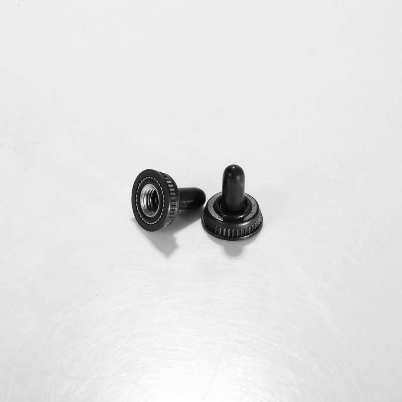 10Pcs 6mm διακόπτης εναλλαγής σιλικόνης Αδιάβροχο Dust Cap Boot Black Resistance Cover for Auto Car Boat Yacht Vessels Marine