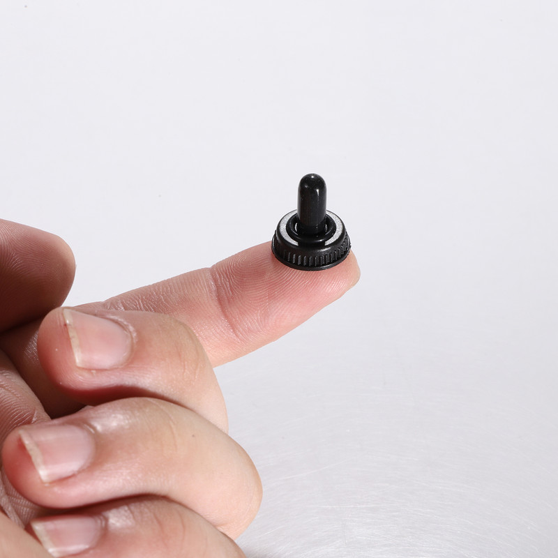 10Pcs 6mm διακόπτης εναλλαγής σιλικόνης Αδιάβροχο Dust Cap Boot Black Resistance Cover for Auto Car Boat Yacht Vessels Marine