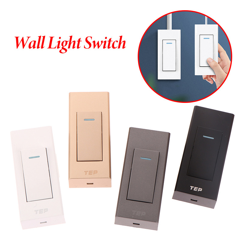 1 tk 4 värvi 1 rühm 2-suunaline pindpaigalduslüliti juhe rippuv paigaldus Voodiküljel sisse/välja juhtlambi paneeli seinavalgustuse lüliti