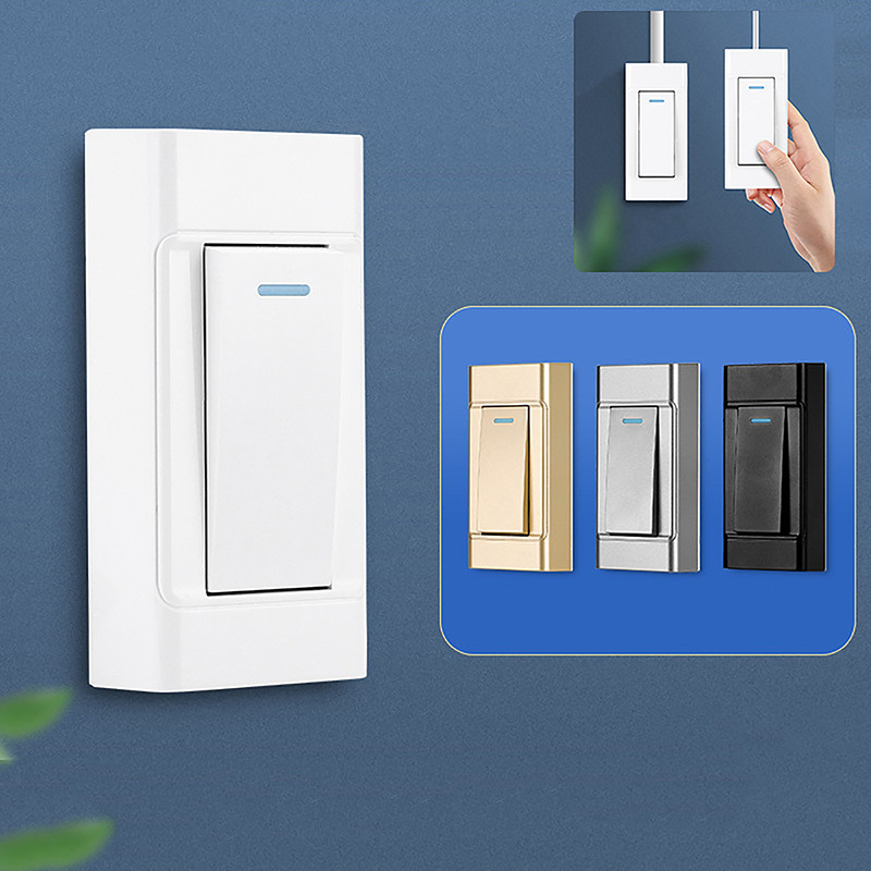 1 tk 4 värvi 1 rühm 2-suunaline pindpaigalduslüliti juhe rippuv paigaldus Voodiküljel sisse/välja juhtlambi paneeli seinavalgustuse lüliti